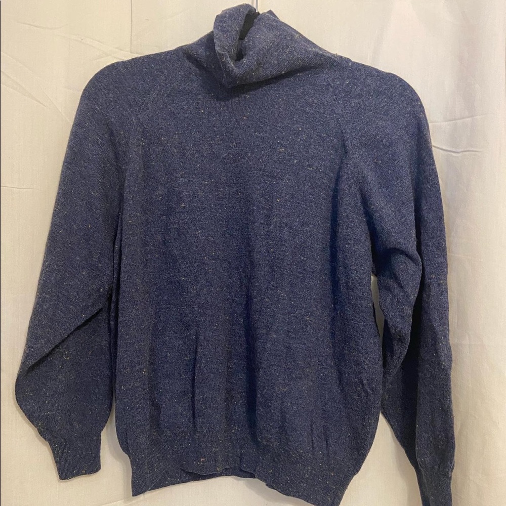Navy blue vintage turtleneck sweater